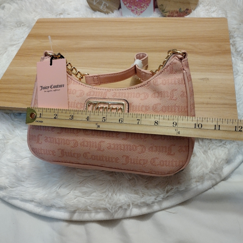 Juicy Couture 🩷✨✨ Macroon Dot Logo Shoulder Bag  Pink 🆕 - Picture 3 of 7
